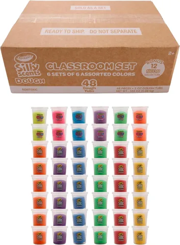 Vista 7 de Crayola Silly Scents - Masa de 48 unidades, tubos de 3 onzas, recuerdos de fiesta y juguetes para niños, juguetes no tóxicos para diversión