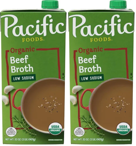 Vista 3 de Pacific Foods - Caldo de res orgánico, caja de 32 onzas
