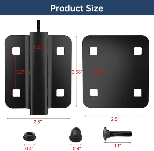 Vista 4 de woiron 6 piezas de conector E-Track, conector de accesorio E-Track de acero para remolques, conector de sujeción de carga de acero para remolques