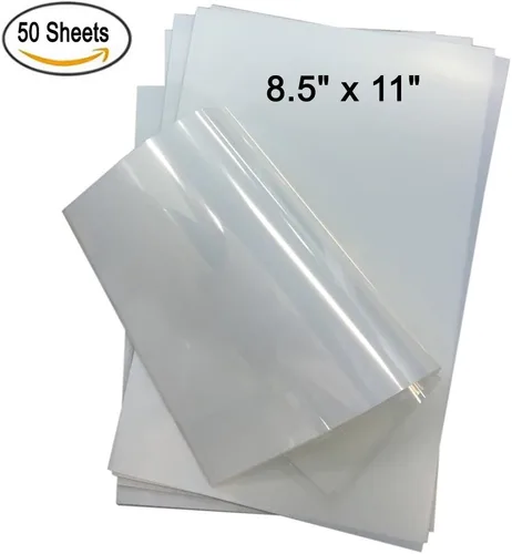 Vista 2 de Película de transparencia lechosa impermeable del chorro de tinta 8.5"x11" para la impresión de pantalla 50Sheet