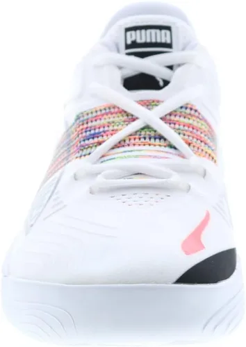 Vista 3 de PUMA Fusion Nitro Spectra Tenis de baloncesto para hombre, color blanco