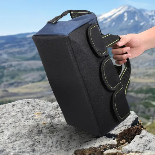 Vista 7 de Paquete de 3 bolsas de herramientas de boca ancha, organizador de herramientas eléctricas impermeables de 13 pulgadas, bolsa de taladro resistente