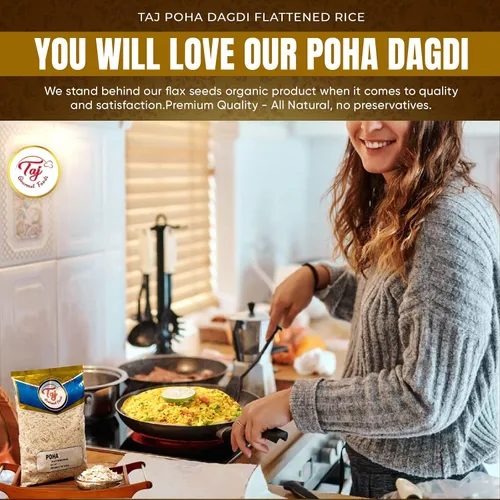 Vista 6 de TAJ Poha Dagdi Arroz aplanado, Powa Dagdi, Powa, 2 libras