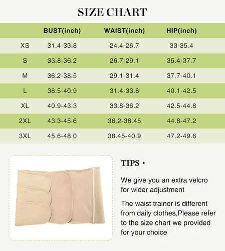 Vista 6 de SHAPSHE Entrenador de cintura para mujer, para recuperación posparto, faja moldeadora de cintura con velcro