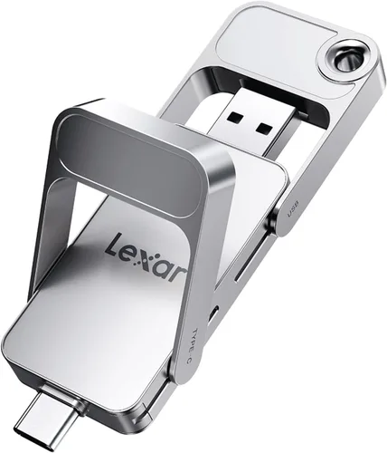 Vista 8 de Lexar D70E 512GB Dual Drive SSD externo hasta 2000MB/s Leer 1300MB/s