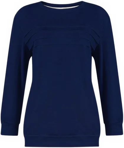 Vista 4 de Sudaderas para mujer, cuello redondo, manga larga, suave, ajuste holgado, ropa de primavera y otoño 2026, S-2XL