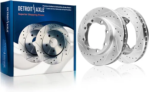 Vista 384 de Detroit Axle - Rotores de freno delantero para 04-13 Mazda 3 Rotores de frenos de disco 06-15 Mazda 5 Reemplazo: Rotor regular delantero de 11.81