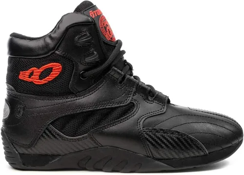 Vista 7 de Otomix Carbonite Ultimate Trainer - Zapatos de levantamiento de pesas para hombre, Cuero negro