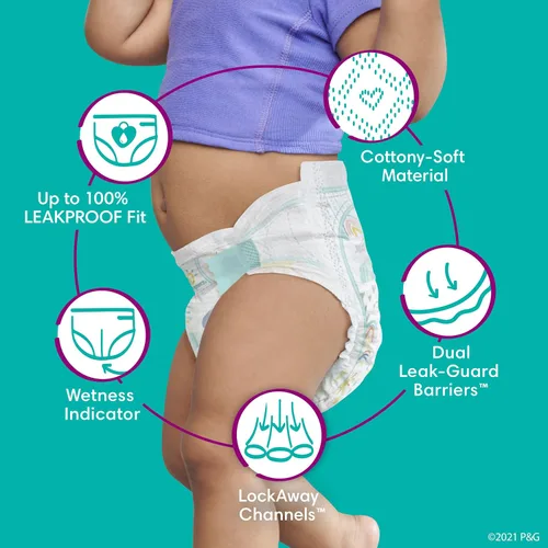 Vista 5 de Pampers Baby Dry - Pañales desechables para bebé