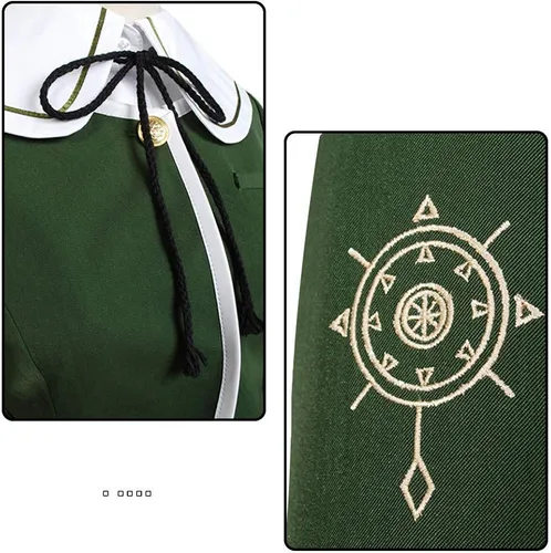 Vista 5 de Anime Fujisaki Chihiro - Disfraz de uniforme escolar para mujer y niña