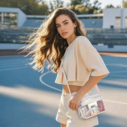 Vista 2 de MAY TREE Clear Purse for Stadium Events, Small Clear Messenger Bag Blanco