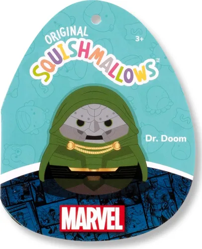 Vista 6 de Squishmallows Peluche original de Marvel Dr. Doom de 12 pulgadas (tamaño mediano)