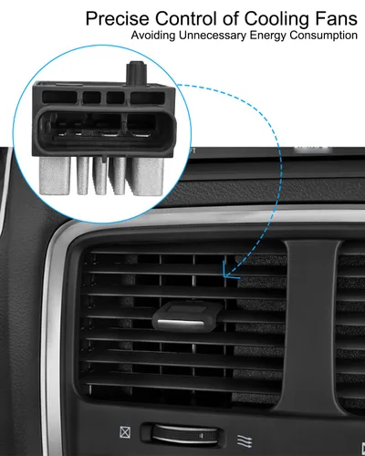 Vista 3 de Relé de ventilador de refrigeración del motor apto para Chrysler Town & Country Jeep Liberty Wrangler Dodge Caravan, relé de ventilador de radiador