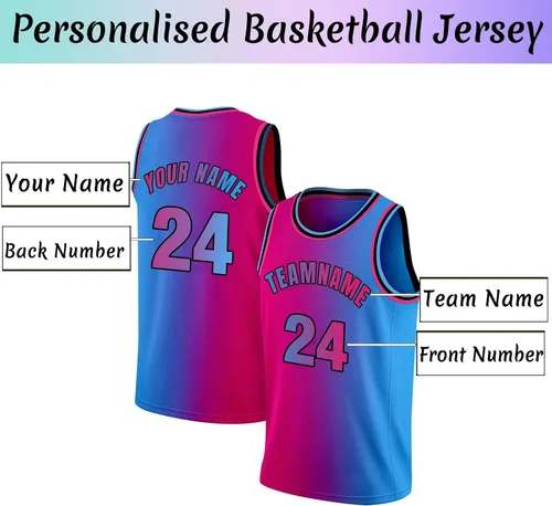 Vista 4 de Camiseta de baloncesto personalizada con número de nombre del equipo, camiseta de práctica personalizada para hombres, jóvenes, niños, universidad