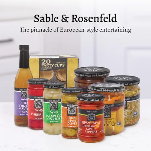 Vista 7 de Sable & Rosenfeld Bruschetta de aceitunas - Earth Kosher - Bruschetta de oliva picante - Paquete de 2 (16 onzas cada uno) Kalamata Mediterranean