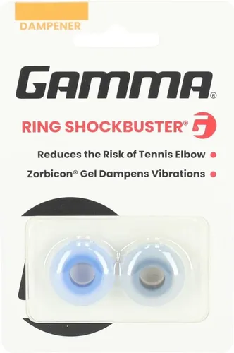 Vista 6 de Gamma Shockbuster Ring and ButtonTennis Racket Dampeners, Easy-to-Install Tennis Dampener with Zorbicon Gel Technology Minimizes Vibration During