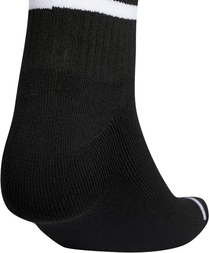 Vista 5 de adidas Womens 3-Stripe High Quarter Socks (3-Pair) with arch compression for a secure fit
