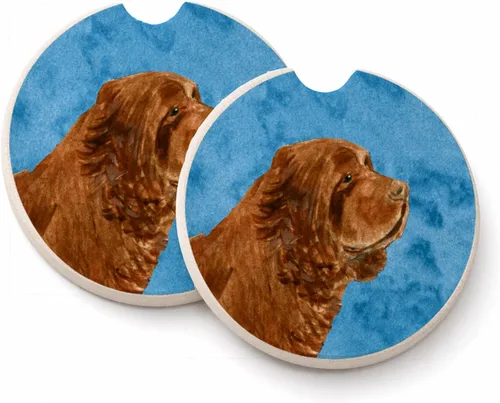Vista 66 de Caroline's Treasures SS4767-BUCARC - Juego de 2 portavasos para automóvil, diseño de bulldog inglés, absorbentes para automóvil, portavasos