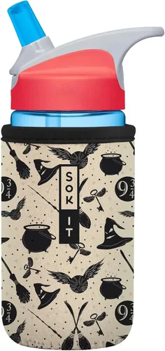 Vista 18 de Sok It BotlSok Funda para botella de agua con cubierta de neopreno aislante (Floral abstracto, se ajusta a CamelBak o Nalgene de 12 onzas)