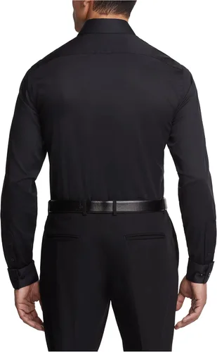 Vista 2 de Van Heusen - Camisa de vestir para hombre, corte entallado, cuello flexible, elástica, sólida.
