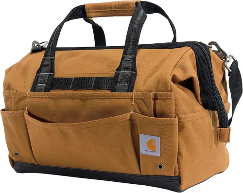 Vista 9 de Carhartt Onsite Bolsa de herramientas, duradera resistente al agua, bolsa de almacenamiento de herramientas, pesada, 14 pulgadas, 26 bolsillos, negro