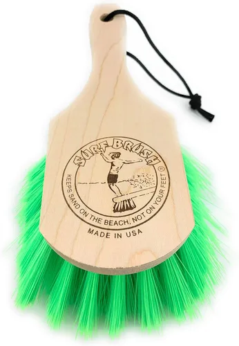Vista 6 de Mango de madera personalizado de 15 pulgadas con cerdas verdes