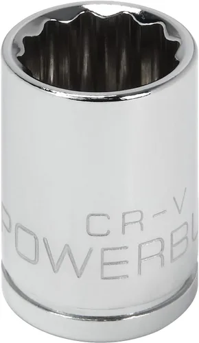 Vista 17 de Powerbuilt 641004 - Zócalo poco profundo de 1/2 pulgada y 12 puntos de accionamiento de 3/8 pulgadas x 1/2 pulgada