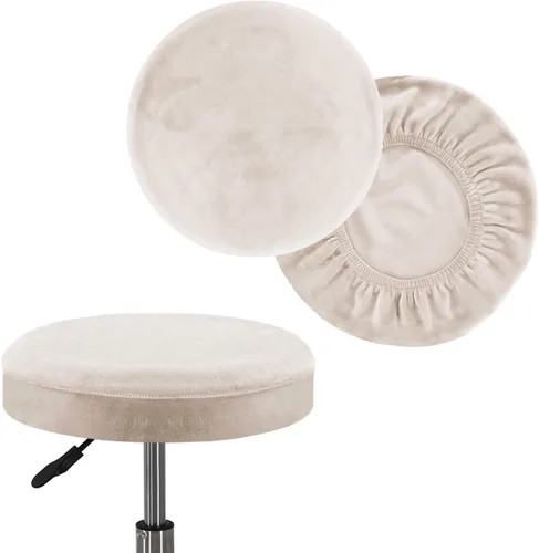 Vista 16 de Turquoize Paquete de 2 Fundas para Taburetes de Bar Fundas Redondas para Taburetes con Bandas Elásticas Fundas de Asiento de Taburete de Bar Funda