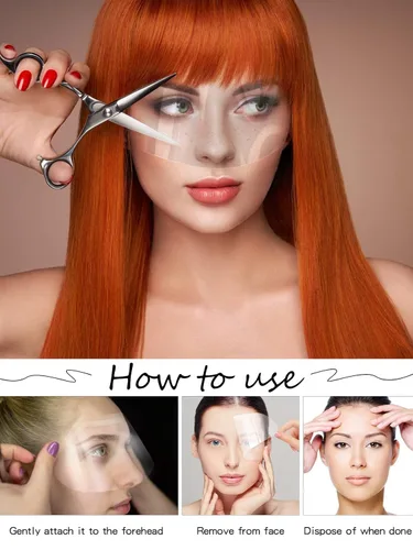 Vista 4 de Protector facial desechable transparente, para ducha, corte de pelo, laca y extensiones de pestañas, para cirugía de párpados y cejas, cuidado