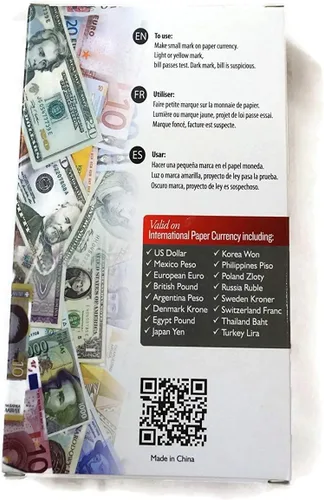 Vista 6 de Bolígrafos detectores de falsificaciones (paquete de 12 puntas de cincel)