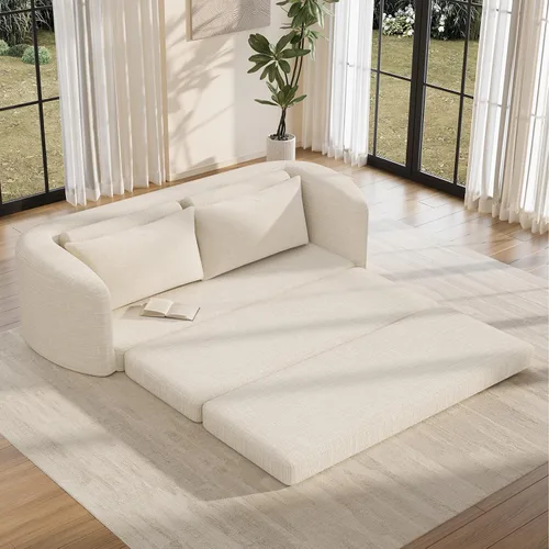Vista 24 de Vesgantti Sofá modular sin hueso de 114 pulgadas, moderno sofá de 5 plazas en forma de U con 2 otomanas y asientos profundos, sofás de nube