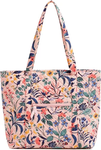 Vista 16 de Vera Bradley Bolso tote Vera de algodón para mujer Amatista Plaid - Algodón Reciclado