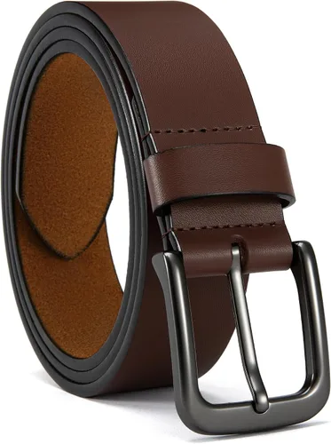 Vista 8 de CHAOREN Cinturones de cuero para hombre - Cinturón de 35mm de cuero genuino para jeans - Regalo para hombre para vestir casual