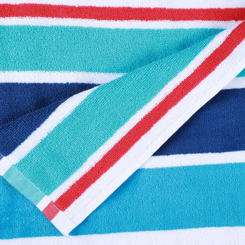 Vista 3 de Toallas de playa lujoso Collection Jacquard algodón Azul Océano