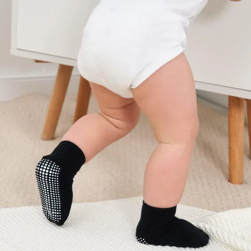 Vista 6 de ZAPLES Calcetines tobilleros antideslizantes para bebés con agarre antideslizante para niños y niñas, corte bajo para bebés y niños pequeños