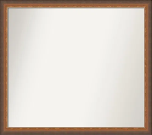 Vista 264 de Amanti Art Espejo de baño de bronce para sobre fregadero, 29 x 19 pulgadas, espejo rectangular de bronce antiguo, marco de madera tradicional