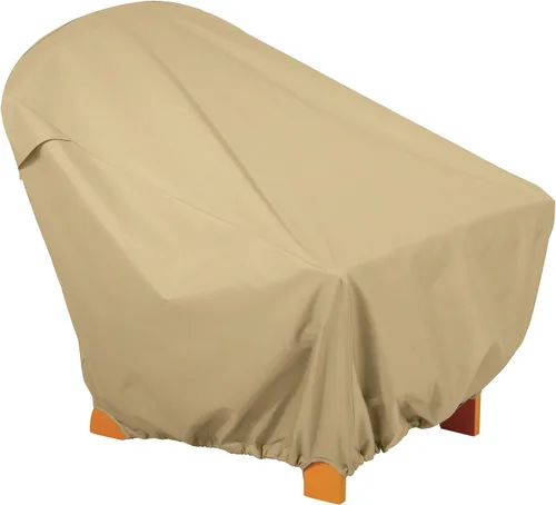 Vista 3 de Classic Accessories 58912 Funda para silla de patio de terrazo, arena, silla de comedor estándar