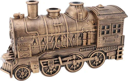 Vista 2 de Humidificador en forma de tren, humidificadores para dormitorio, humidificador de luz nocturna, 10.1 fl oz de doble salida de fragancia, difusor