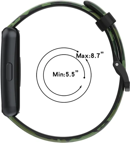 Vista 3 de Correa de reloj compatible con Huawei Band 7, pulsera de repuesto para Huawei Band 7