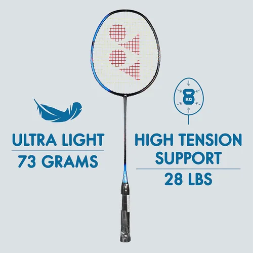 Vista 2 de YONEX Raqueta de bádminton Smash (G4, 2.57 oz, 28 libras de tensión)