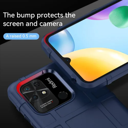 Vista 4 de CCSmall Funda para Xiaomi Redmi 10A, resistente a prueba de golpes Absorción Resistente a los Impactos Funda protectora para teléfono Bumper