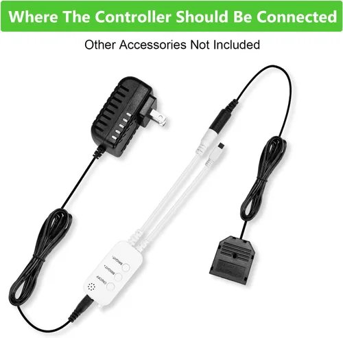 Vista 2 de Controlador WiFi inteligente para luces de disco de un solo color, control remoto AIBOO para tiras de luces LED, letrero de neón LED compatible