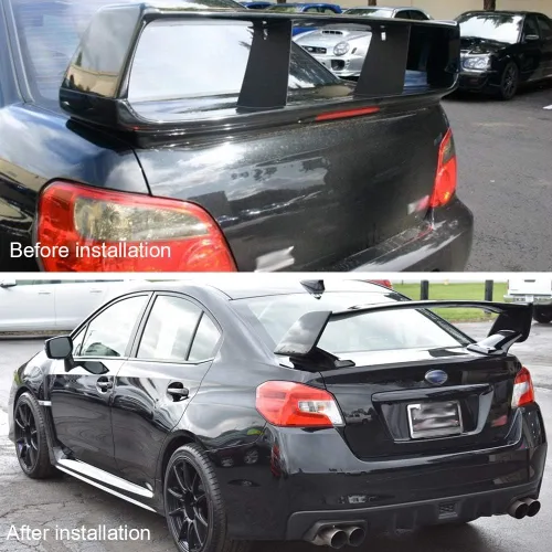 Vista 2 de G-PLUS Estabilizador de ala de alerón trasero, compatible con Subaru Impreza WRX STI Sedan 2015-2018 Spoiler Wing Stiffi Support