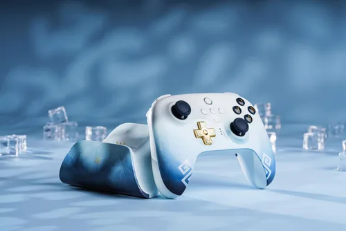 Vista 6 de 8Bitdo Ultimate 2.4G Wireless Controller for PC, Android, Steam Deck, and Apple - Chongyun Edition (Officially Licensed by Genshin Impact)