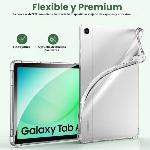 Vista 4 de TiMOVO Funda transparente para Samsung Galaxy Tab A11+/A11 Plus de 11 transparente (A-Clear)