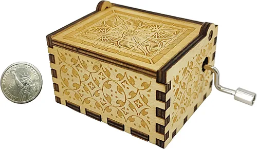 Vista 2 de FixtureDisplays® Caja de música – Amazing Grace 3 3/8 x 2 X 1 5/8 pulgadas, himno cristiano, regalo para madre, padre, hija, hijo, hermano