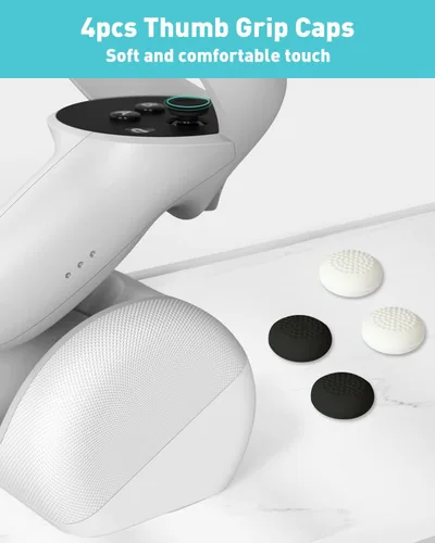 Vista 5 de Joystick Replacement Kit for Oculus Quest 2/3 Controller, OLCLSS Repair Accessories for Meta Quest 2/3 Controller, Include 2 Joysticks, T5