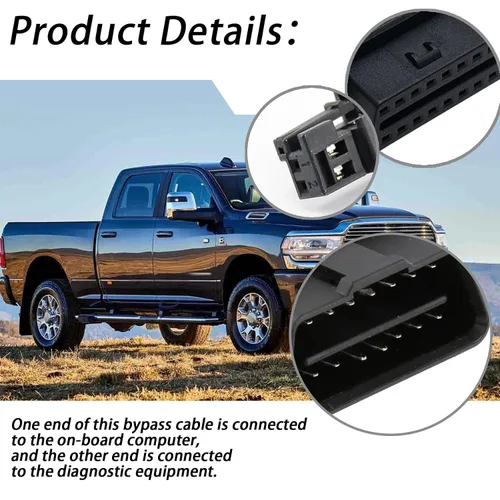 Vista 4 de XTPTFABS SGW Arnés de Derivación de Puerta de Enlace de Seguridad PassThru CAN EOBD OBD OBDII Cable Compatible con Ram Pickup Cummins 2018-2021