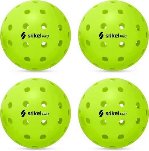 Vista 16 de Bolas de Pickleball Srikel para Exteriores - Bolas de Pickleball Aprobadas por USAPA, Diseño Roto-Moldeado Sin Costuras para Durabilidad, 4 Paquetes