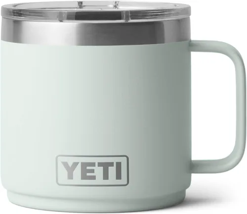 Vista 20 de YETI Rambler - Taza apilable con forro de cerámica, de 14 onzas, aislada al vacío, de acero inoxidable con tapa MagSlider, color negro